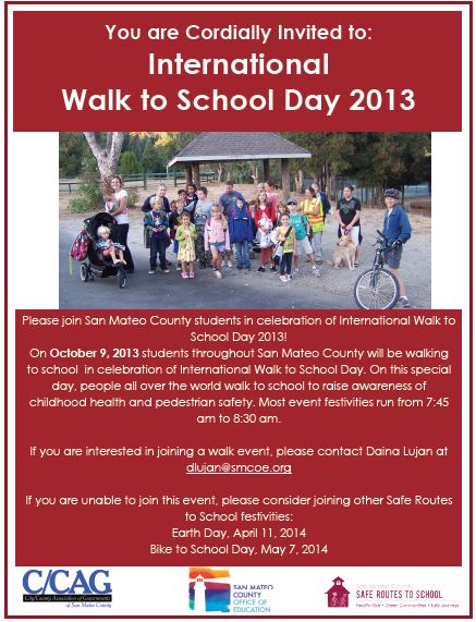 Walk to School Day 2013